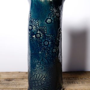 Tall Organic Patterned Vase