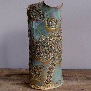 Tall Organic Patterned Vase
