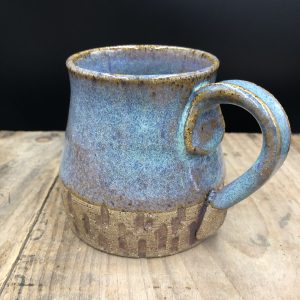 Large Hand Thrown & Carved Mug